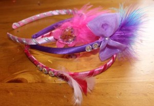Three beautiful headbands.