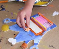 Adding shapes to the crown.