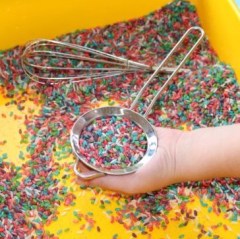 Making deep fried ice cream.