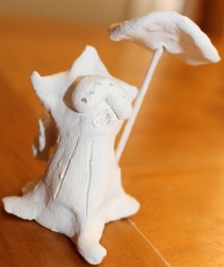 My monster with umbrella.