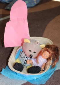 Teddy and dolly ready for sailing.