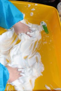 Mixing and spreading.