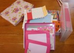 Mix and match stationery supplies.
