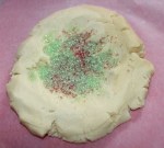 Ready to mix the sprinkles into the dough.